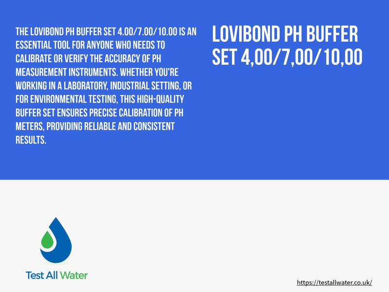 Lovibond pH Buffer Set 4,00/7,00/10,00