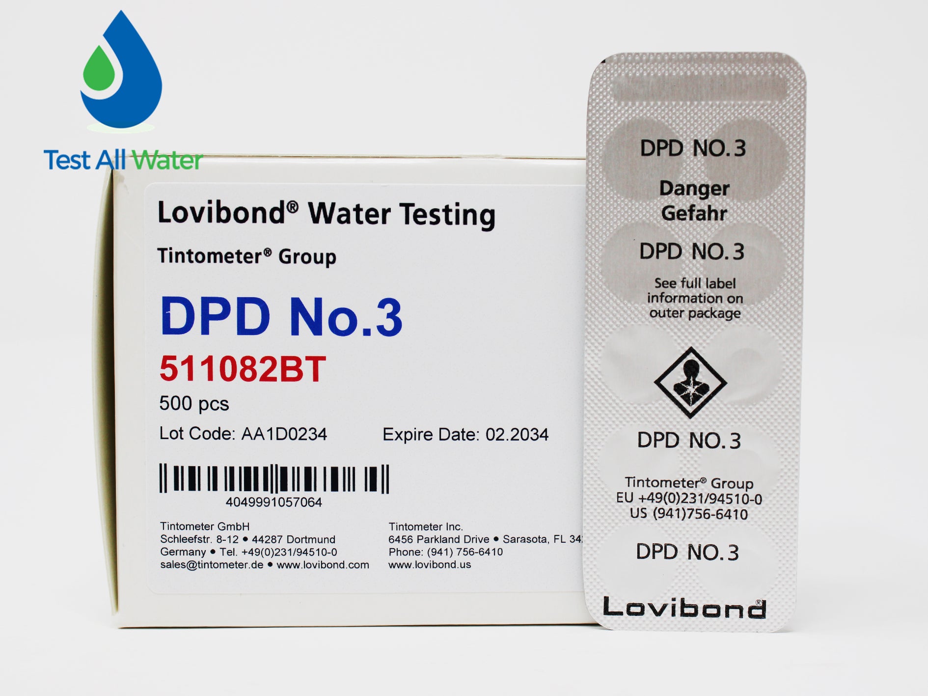 Lovibond DPD No.3 Total Chlorine Tablets