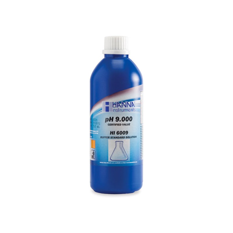 Hanna Instruments HI-6009 pH 9.000 Millesimal Buffer Solution (±0.002 pH), 500ml