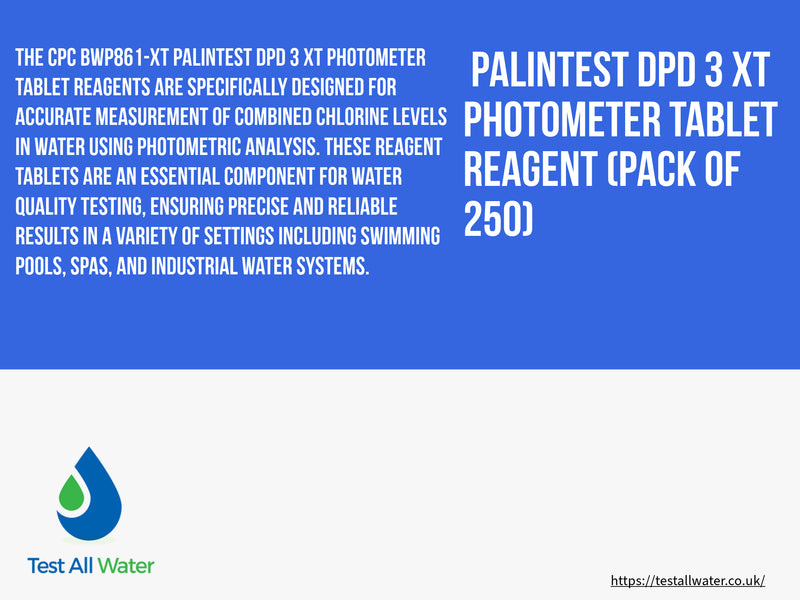 Palintest XT Extended Range Photometer Tablets 250