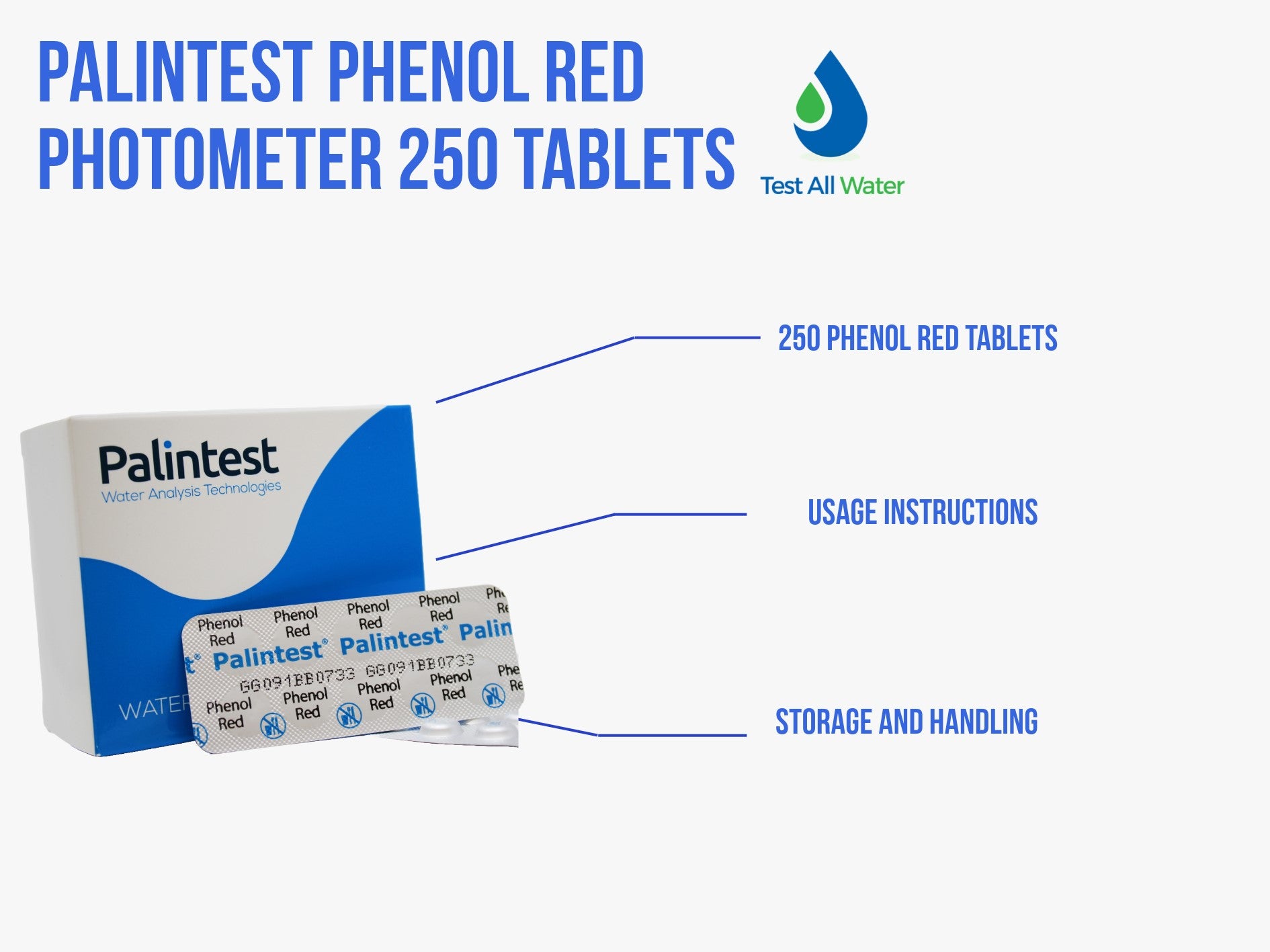 Palintest pH (Phenol Red), Photometer Reagents