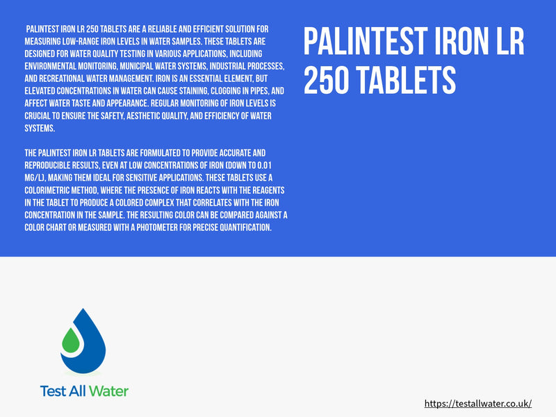 Palintest Iron Low Range Tablets