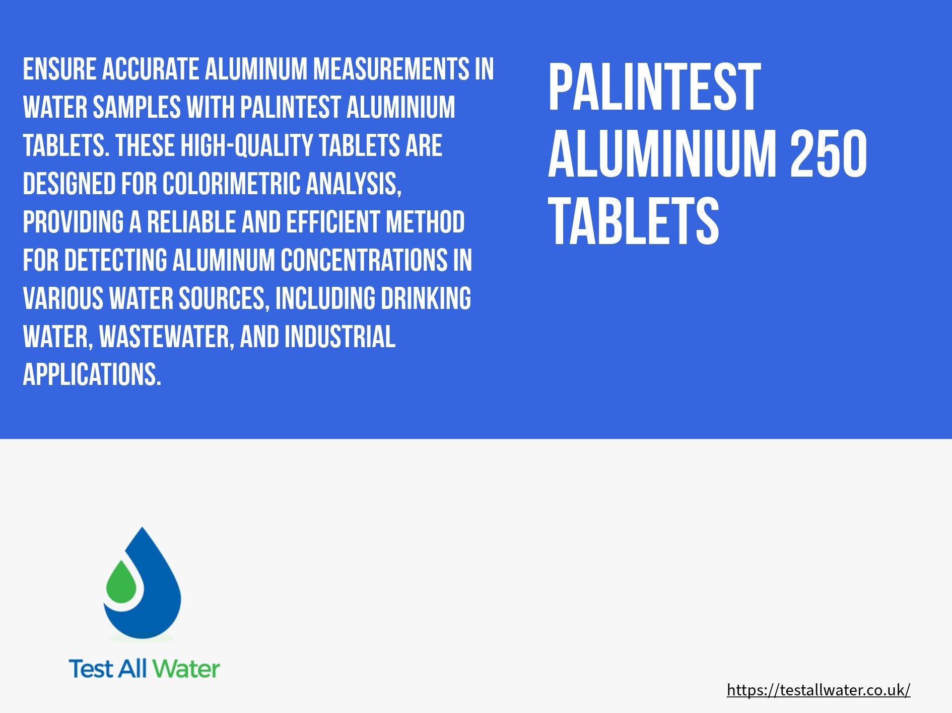 Palintest Aluminium Tablets