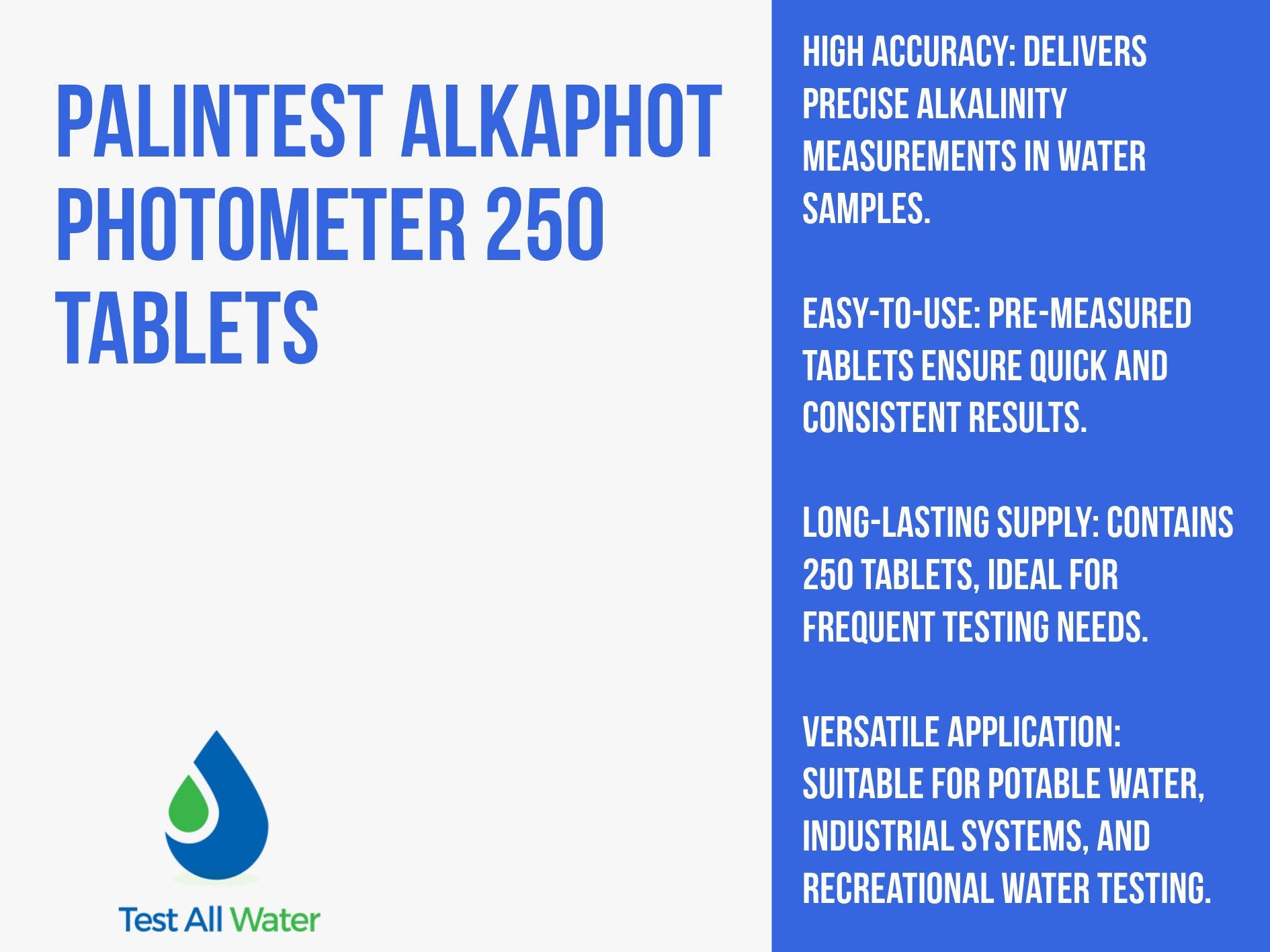 Palintest Alkaphot Photometer Reagents