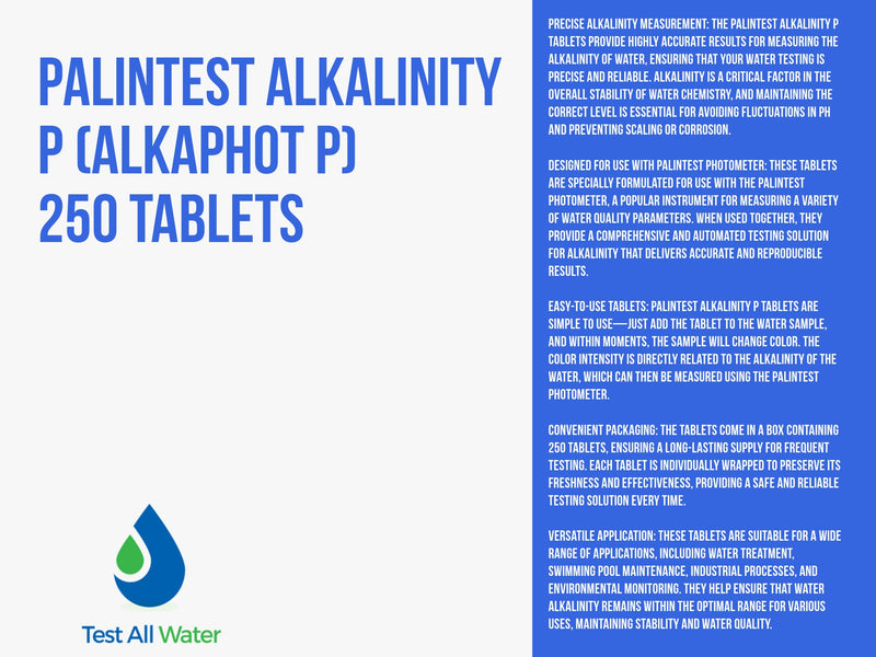 Palintest Alkalinity P (alkaphot P)  250 Tablets ( Discontinued )