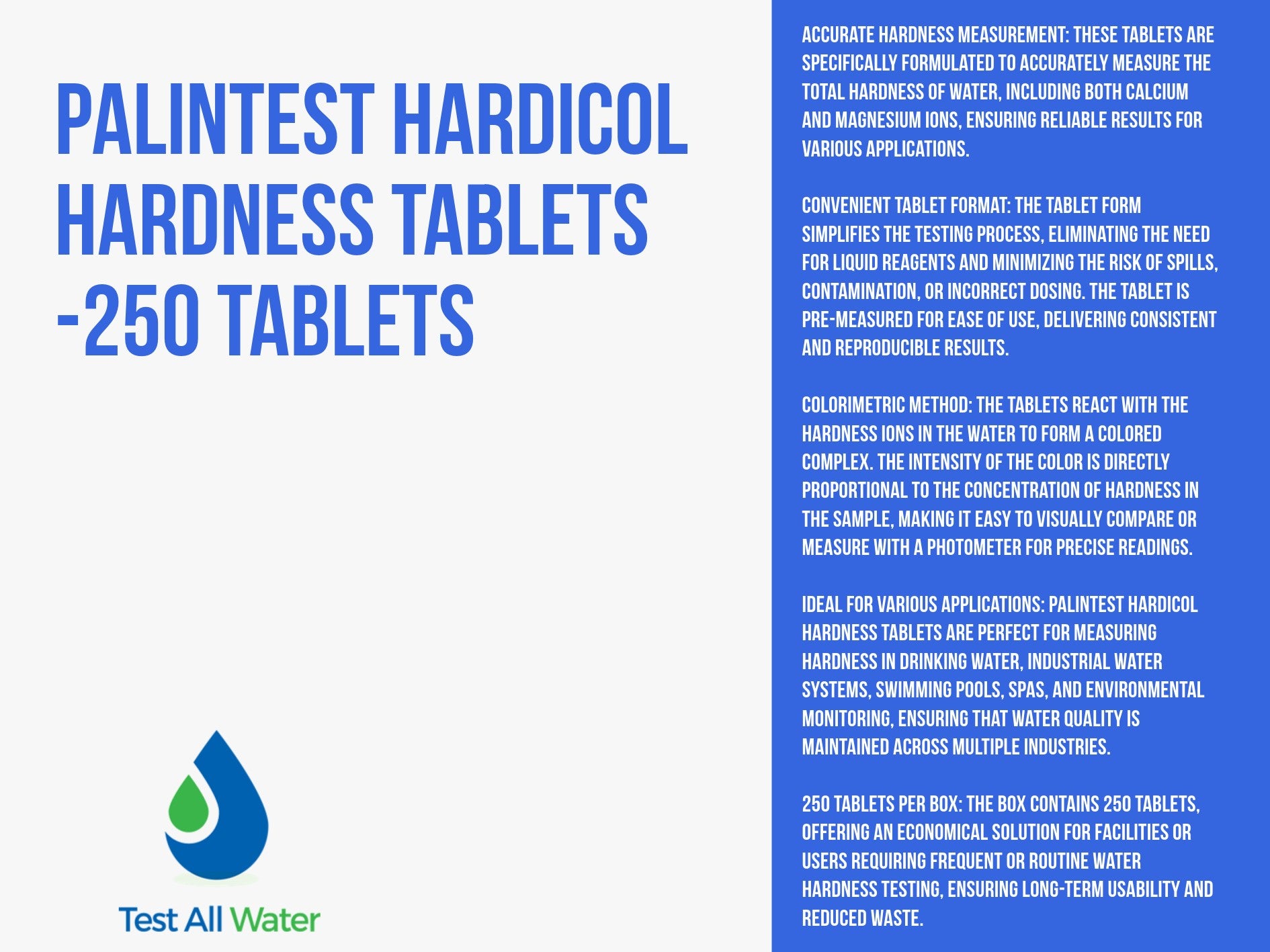 Palintest Hardicol Hardness Reagents