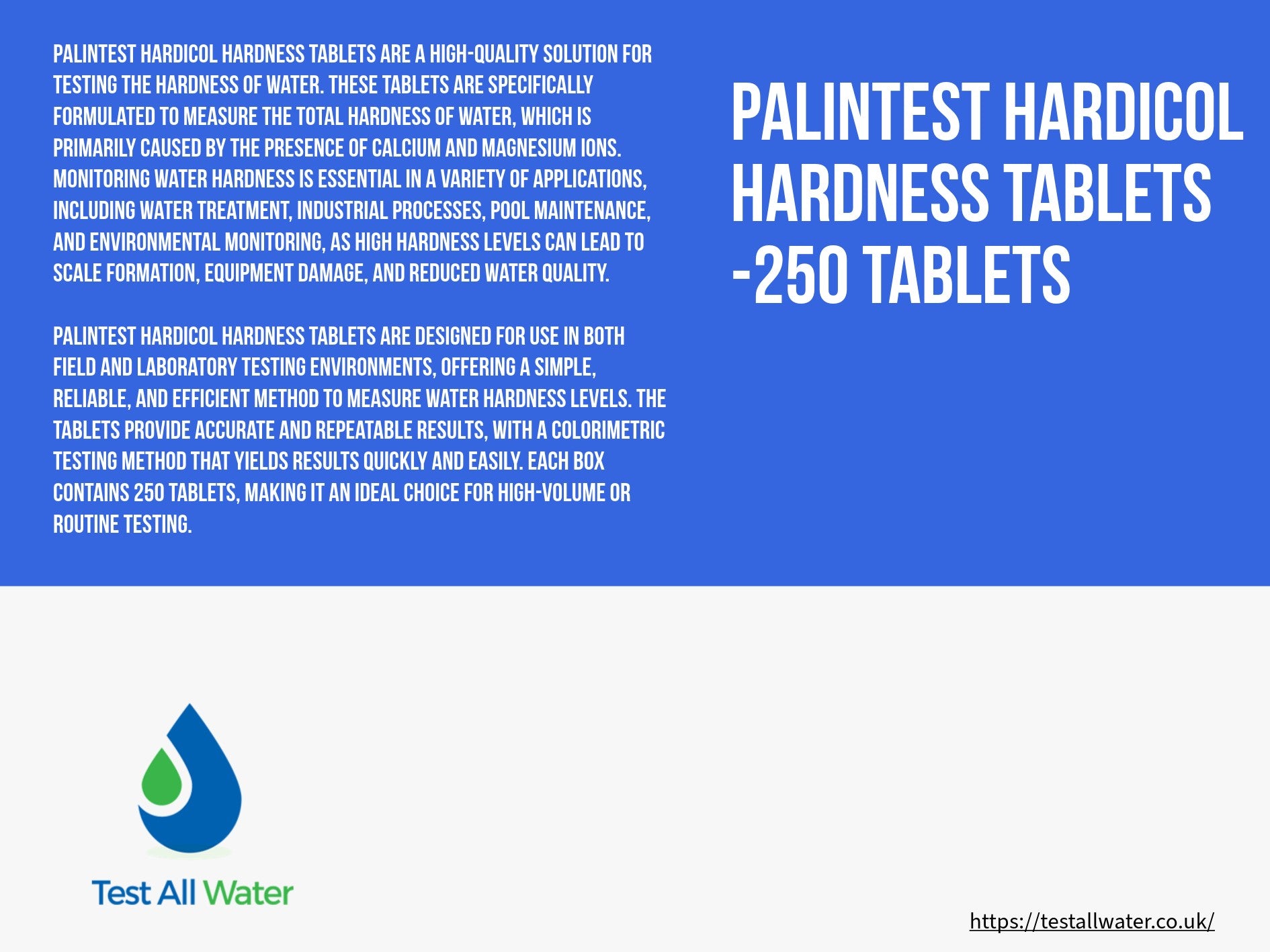 Palintest Hardicol Hardness Reagents