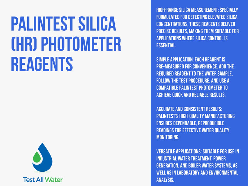 Palintest Silica (HR) Photometer Reagents