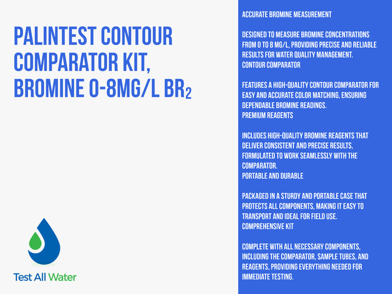 Palintest Contour Comparator Kit, Bromine 0-8mg/L Br2