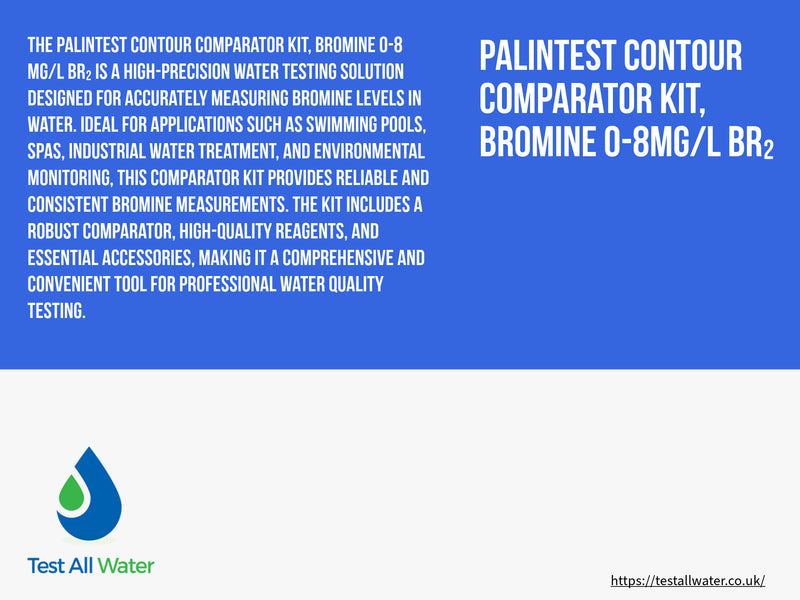 Palintest Contour Comparator Kit, Bromine 0-8mg/L Br2