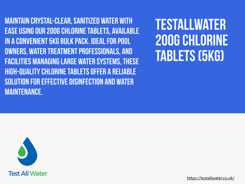 Test All Water 200g Trichlor Stabilized Tablets