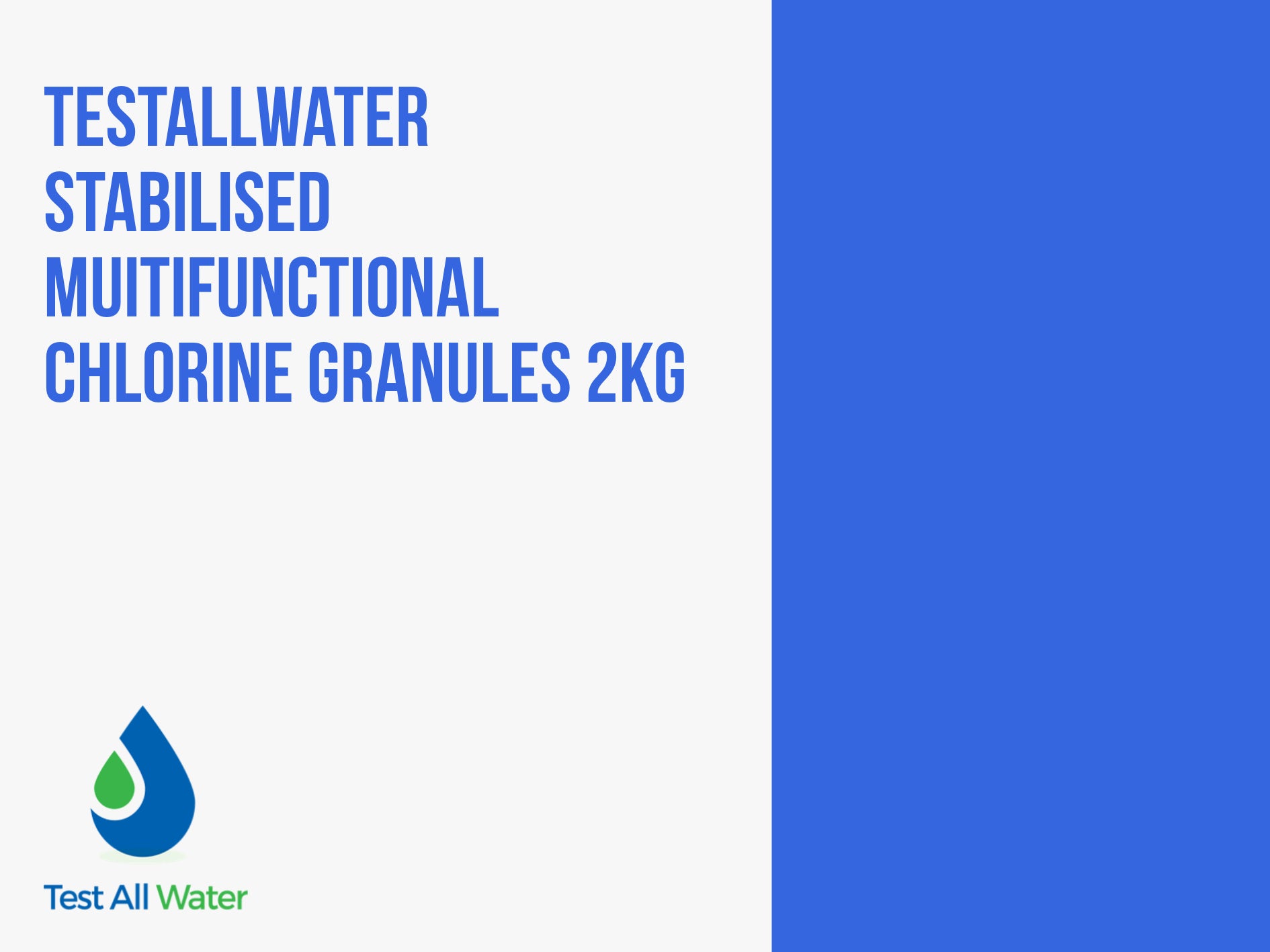 Stabilised Ultimate Multifunctional Chlorine Granules