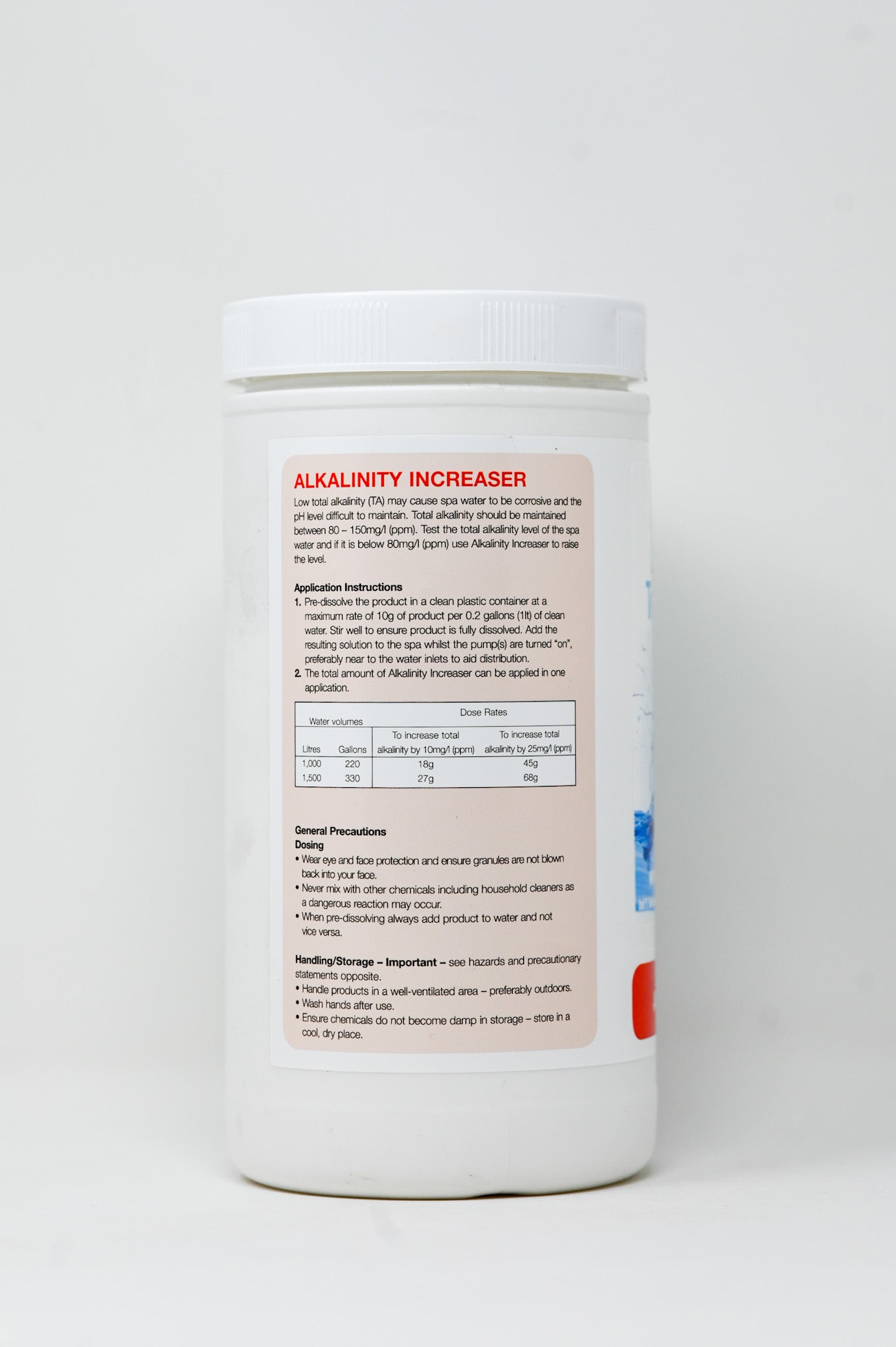 Hot Tub & Spa Total Alkalinity Plus (Sodium Bicarbonate)