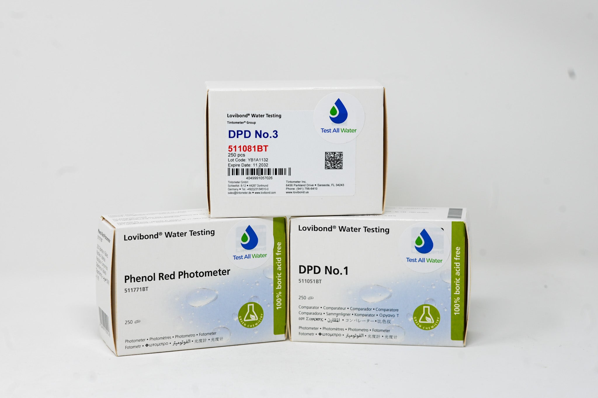 Lovibond DPD No.1, DPD No.3 & pH Reagents