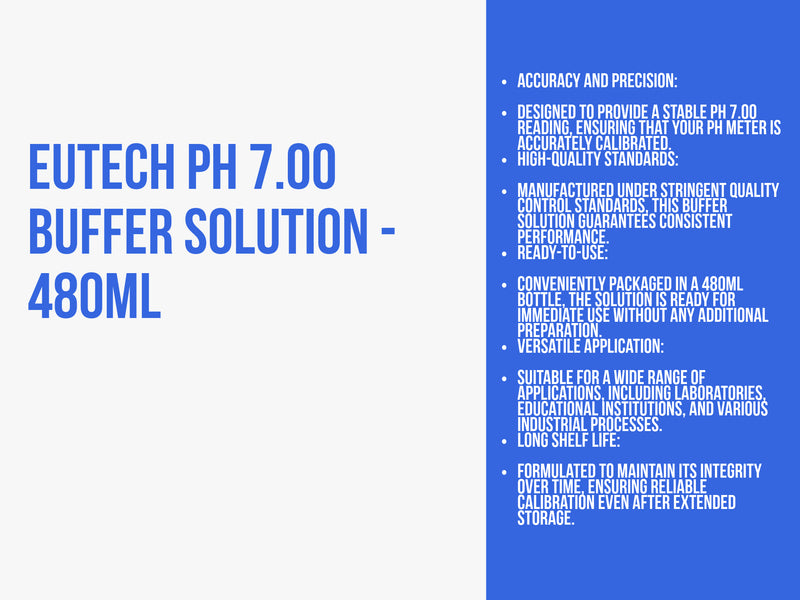 Eutech pH 7.00  Buffer Solution - 480ml