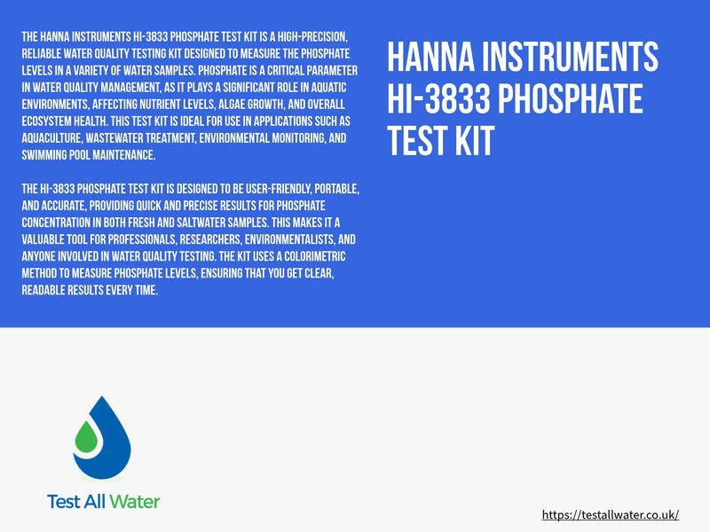 Hanna Instruments-3833 Phosphate test kit