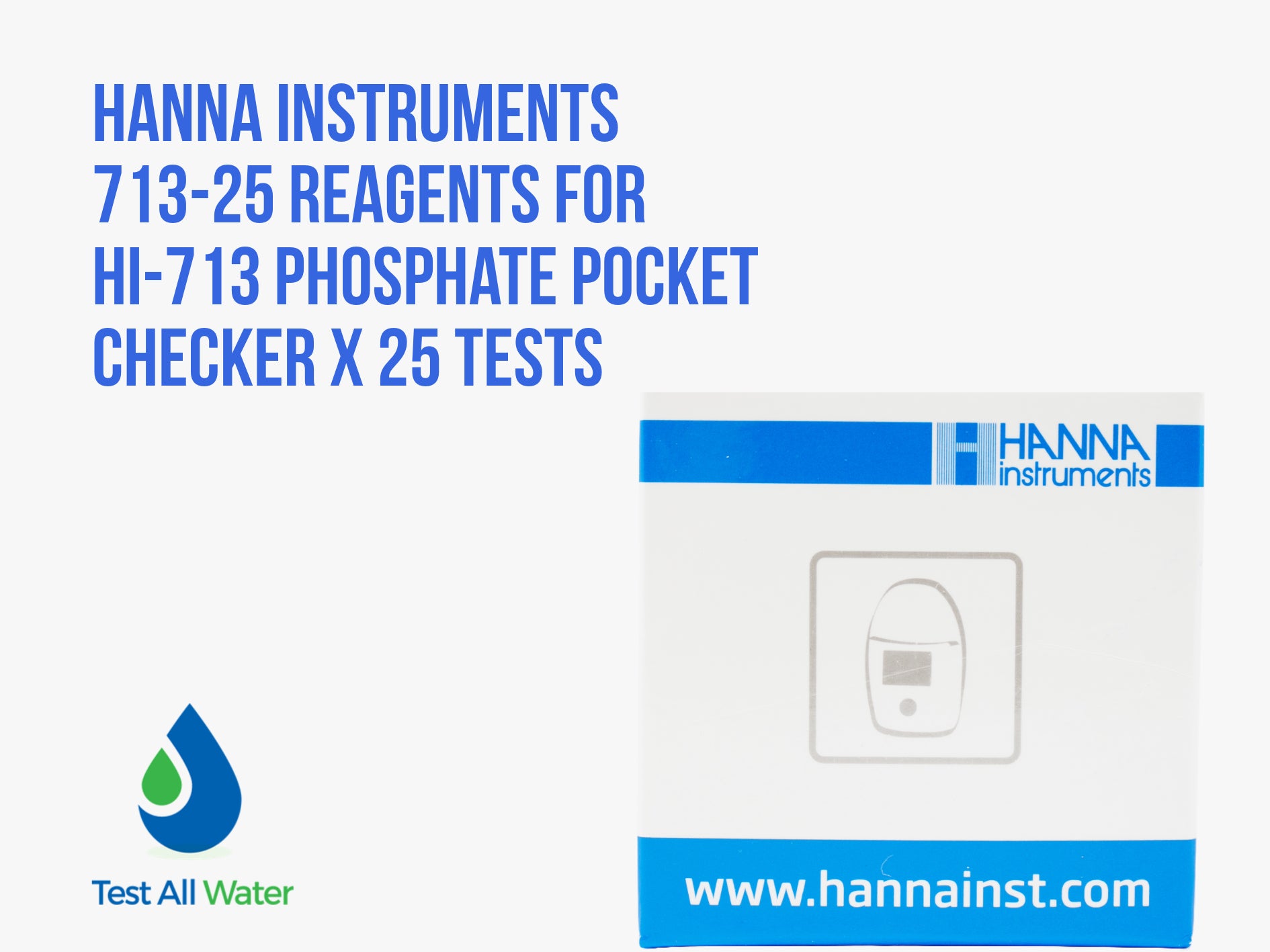 Hanna Instruments-713-25 Reagents for Hanna Instruments-713 Phosphate Pocket Checker x 25 tests