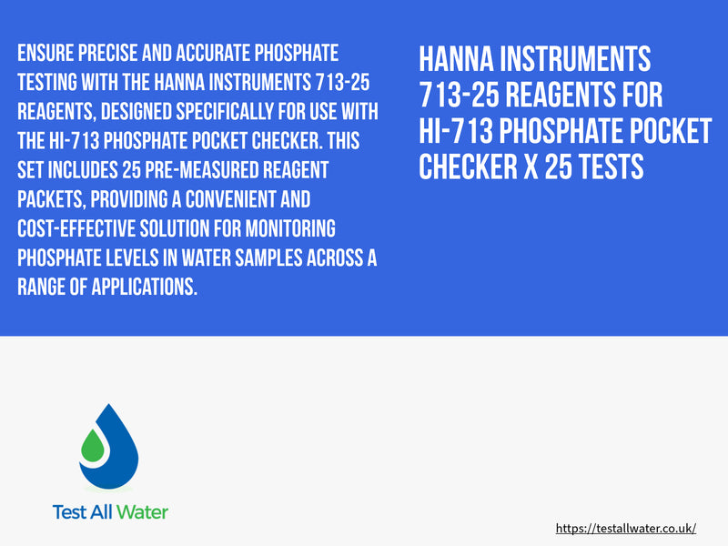 Hanna Instruments-713-25 Reagents for Hanna Instruments-713 Phosphate Pocket Checker x 25 tests