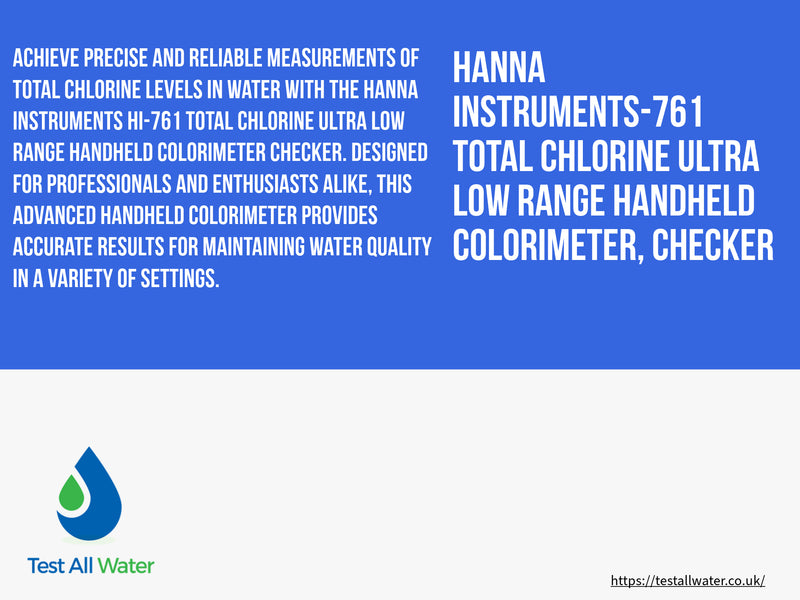 Hanna Instruments-761 Total Chlorine Ultra Low Range  Handheld Colorimeter, Checker HC