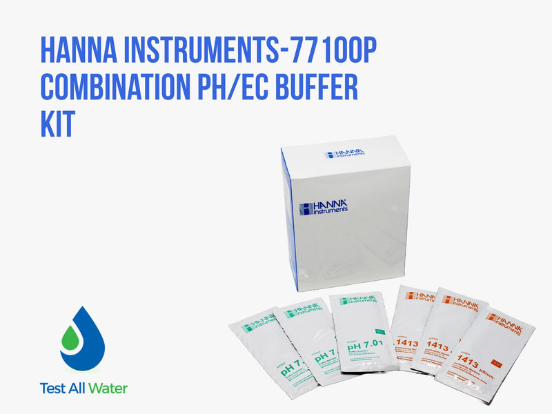 Hanna Instruments-77100P Combination pH/EC Buffer Kit 1413 uS/cm & 7.01 pH 10 x 10 sachets