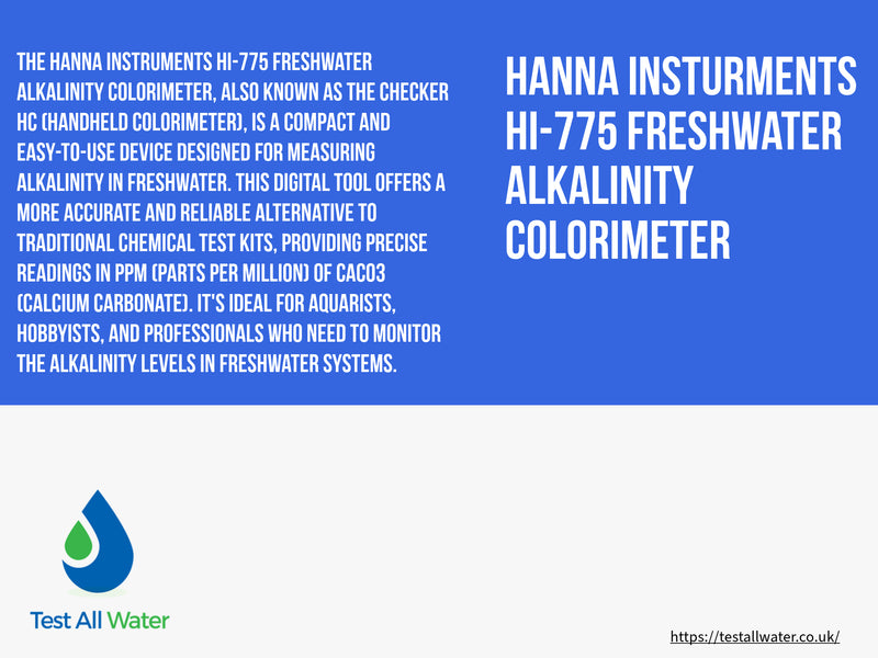 Hanna Instruments-775 Freshwater Alkalinity Colorimeter - Checker®HC