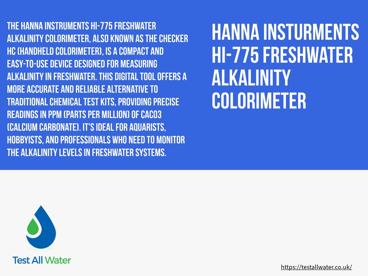 Hanna Instruments-775 Freshwater Alkalinity Colorimeter - CheckerHC Clearance Item