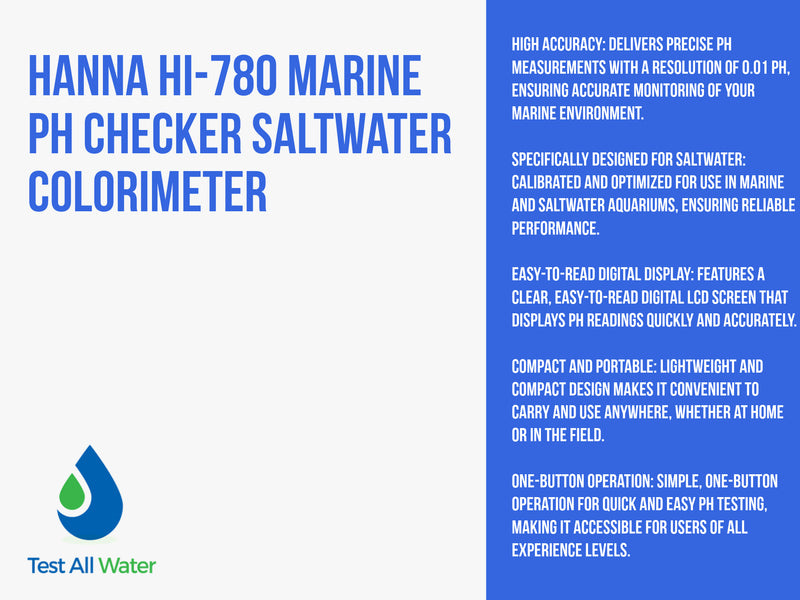 Hanna Instruments-HI-780 Marine pH Checker Saltwater Colorimeter