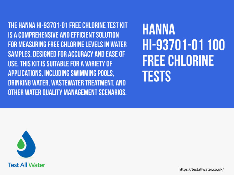 Hanna Instruments 100 Free Chlorine Tests