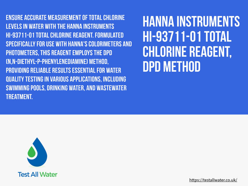 Hanna Instruments-93711-01 Total Chlorine Reagent, DPD Method