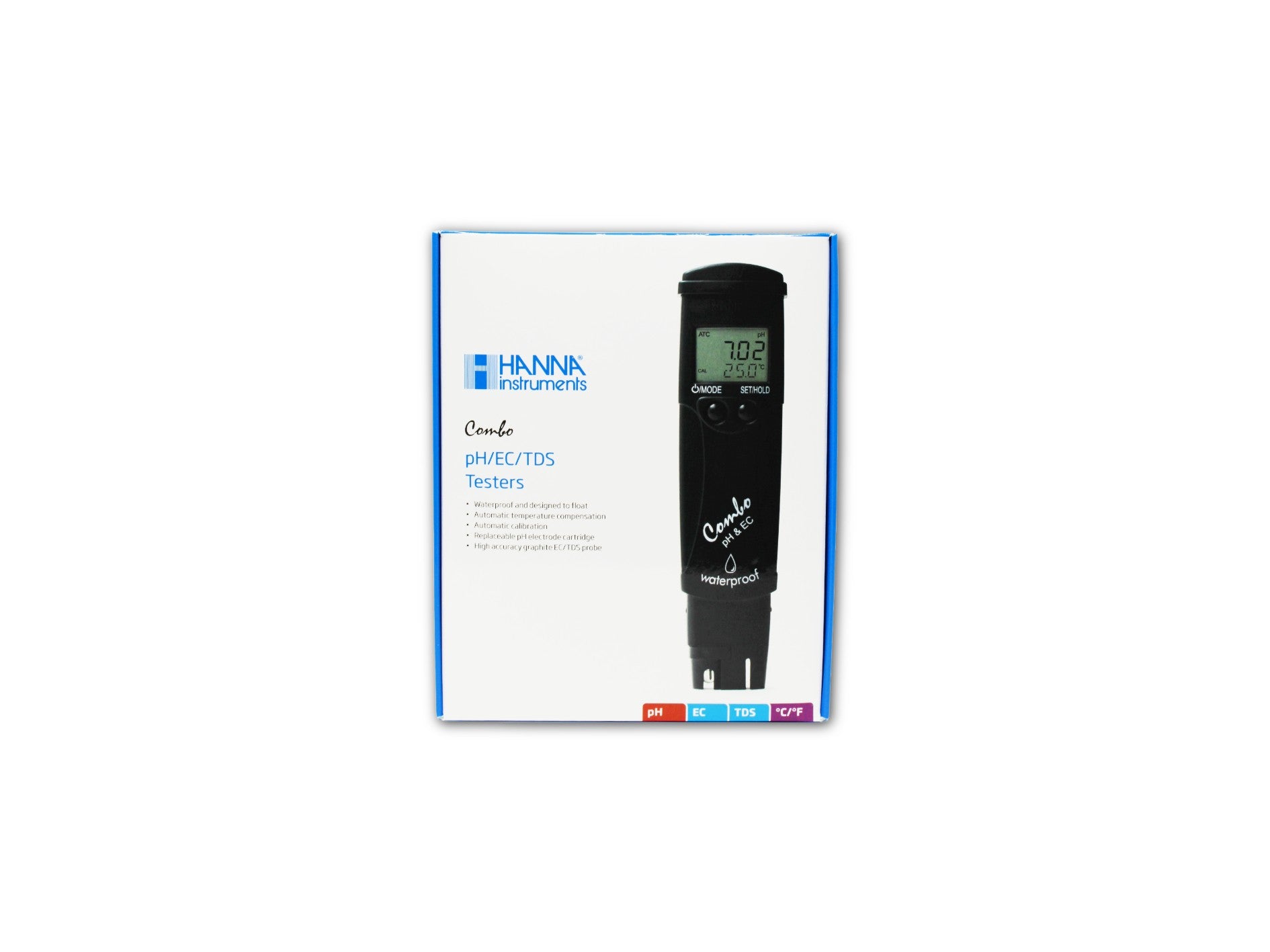 Hanna Instruments Pocket EC/TDS and pH Tester, High Range