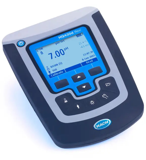 HQ430D Laboratory Single Input, Multi-Parameter Meter - pH, Conductivity, Optical Dissolved Oxygen, ORP, and ISE with Electrode Stand