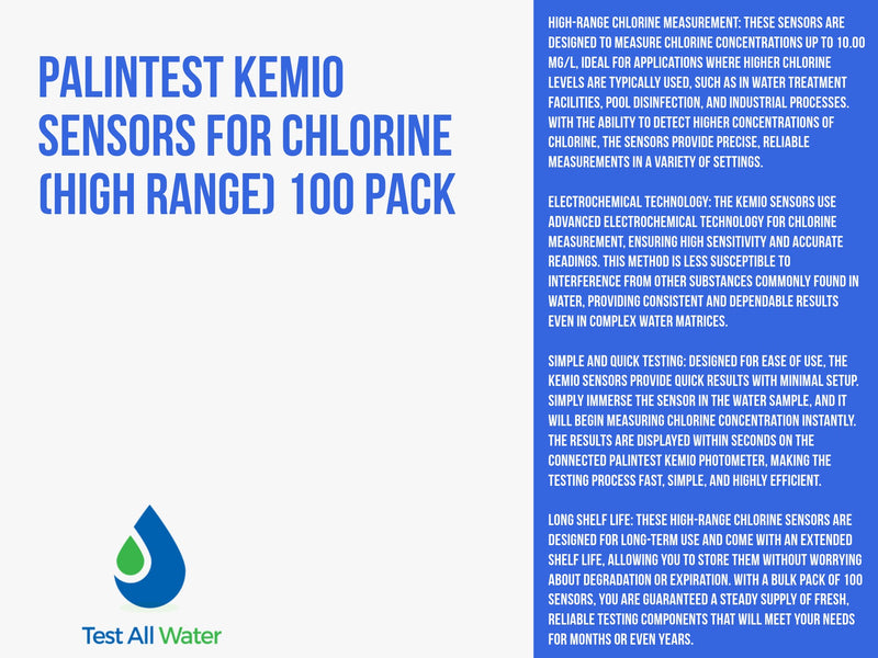 Palintest Kemio Sensors for Chlorine (High Range)