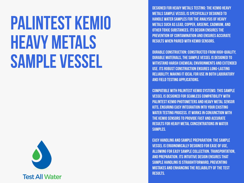 Palintest Kemio Heavy Metals Sample Vessel