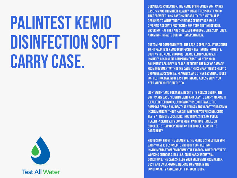 Palintest Kemio Disinfection Soft Carry Case. (Copy)