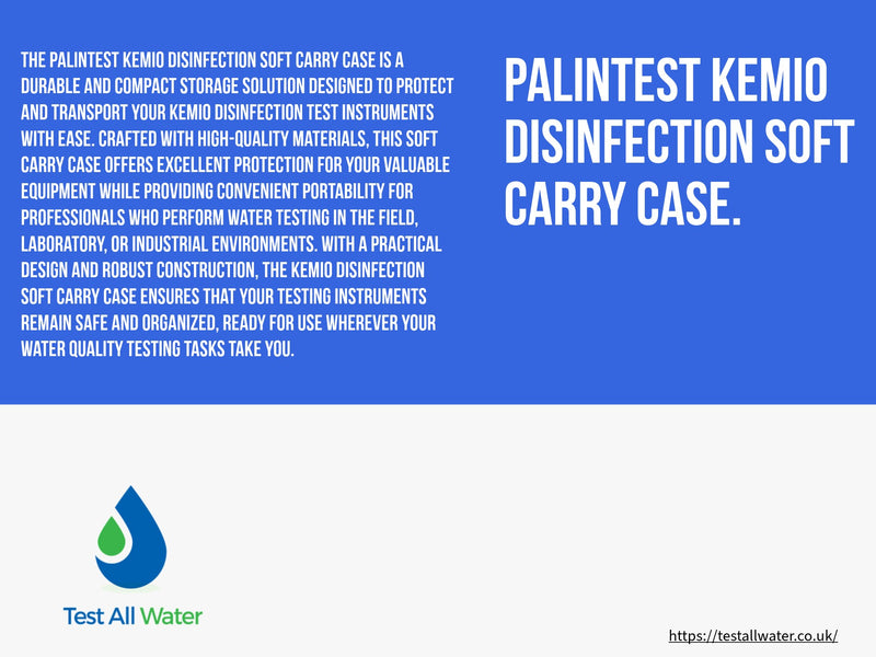 Palintest Kemio Disinfection Soft Carry Case. (Copy)