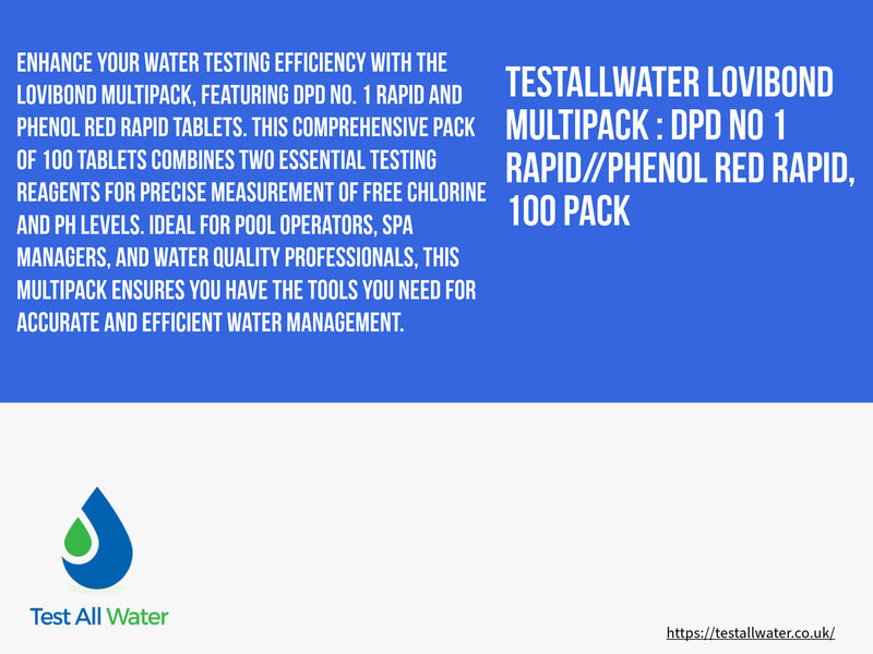 Testallwater Lovibond Multipack : DPD No 1 Rapid//Phenol Red Rapid, 100 pack