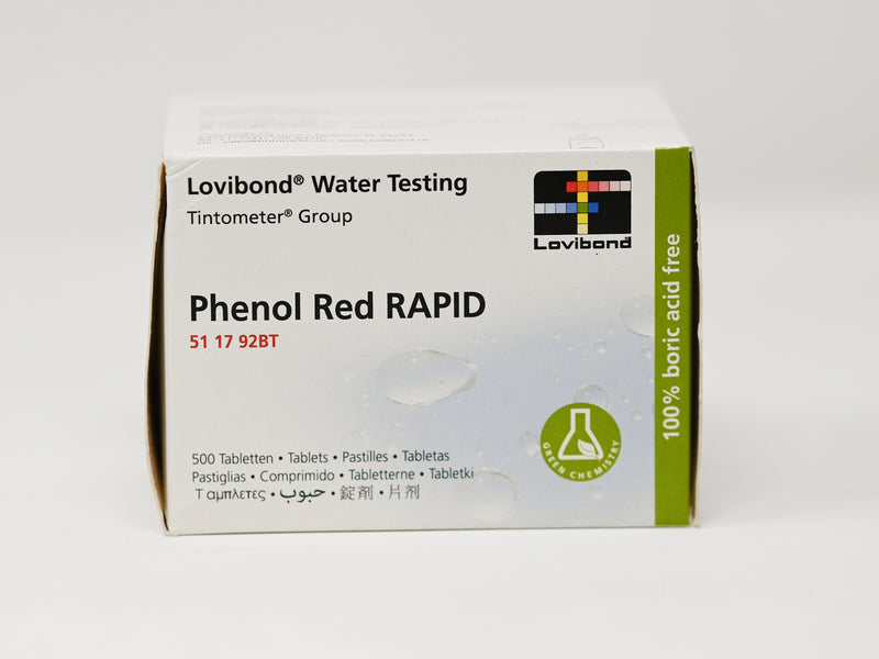 Lovibond Phenol Red Rapid Dissolve Tablets