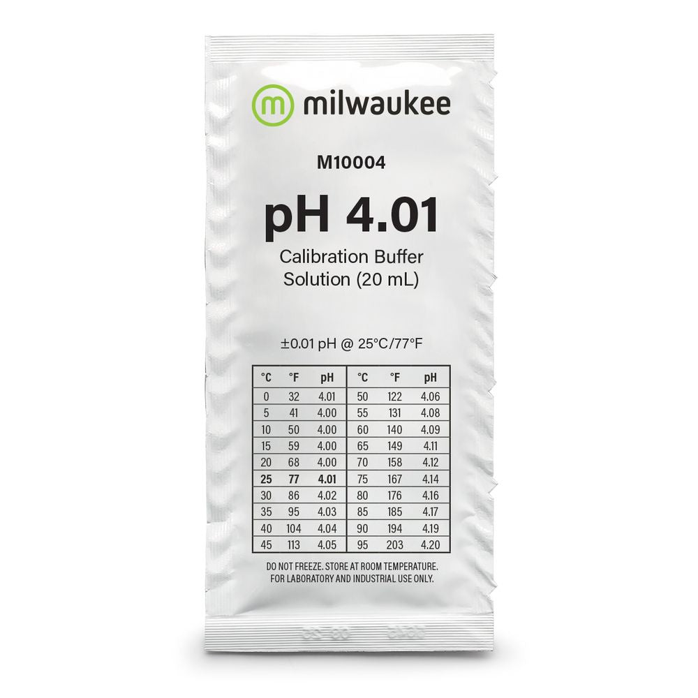 Milwaukee M10004B pH 4.01 Calibration Solution Sachets (25)