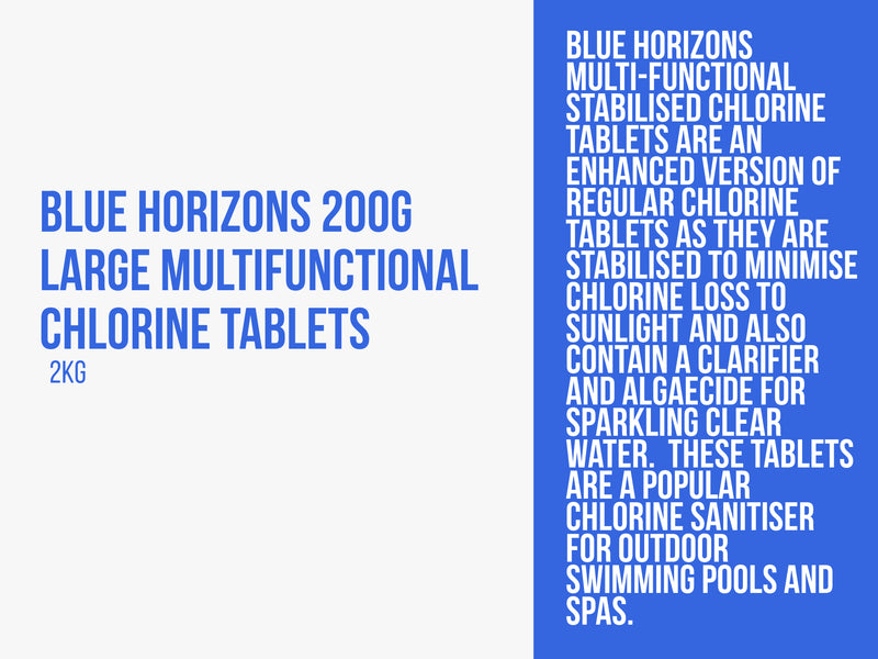 Blue Horizons 200g Multifunctional Chlorine Tablets