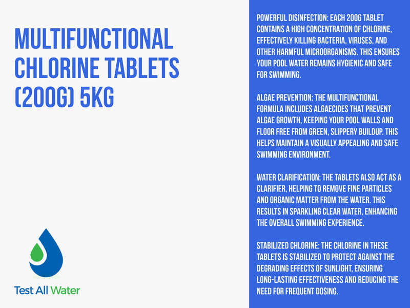 Test All Water Multifunctional Chlorine Tablets