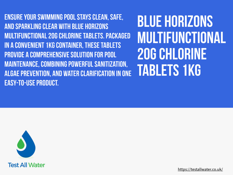 Blue Horizons Multifunctional 20g Chlorine Tablets 1kg