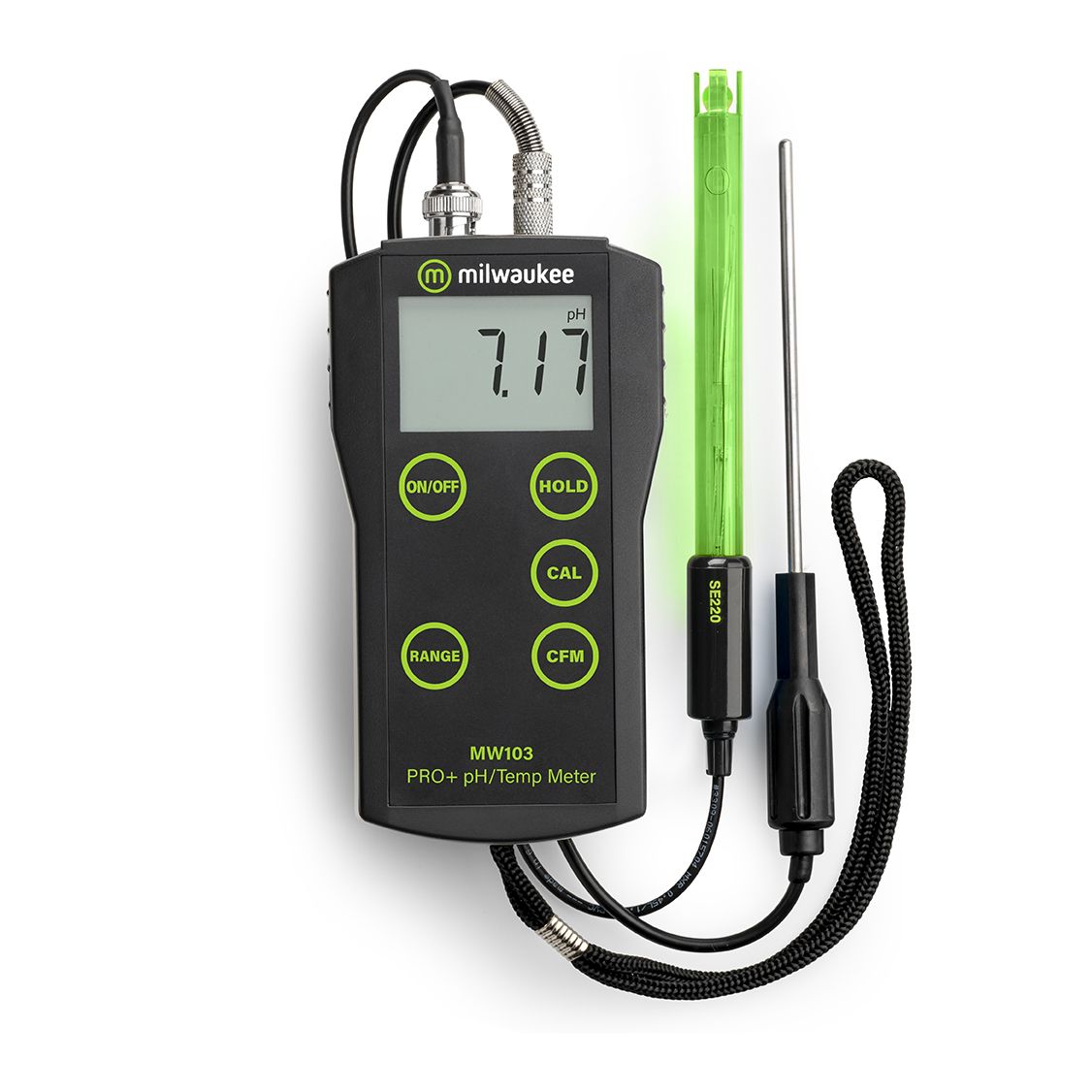 Milwaukee MW103 PRO+ Portable 2-in-1 pH/pHmV/Temperature Meter