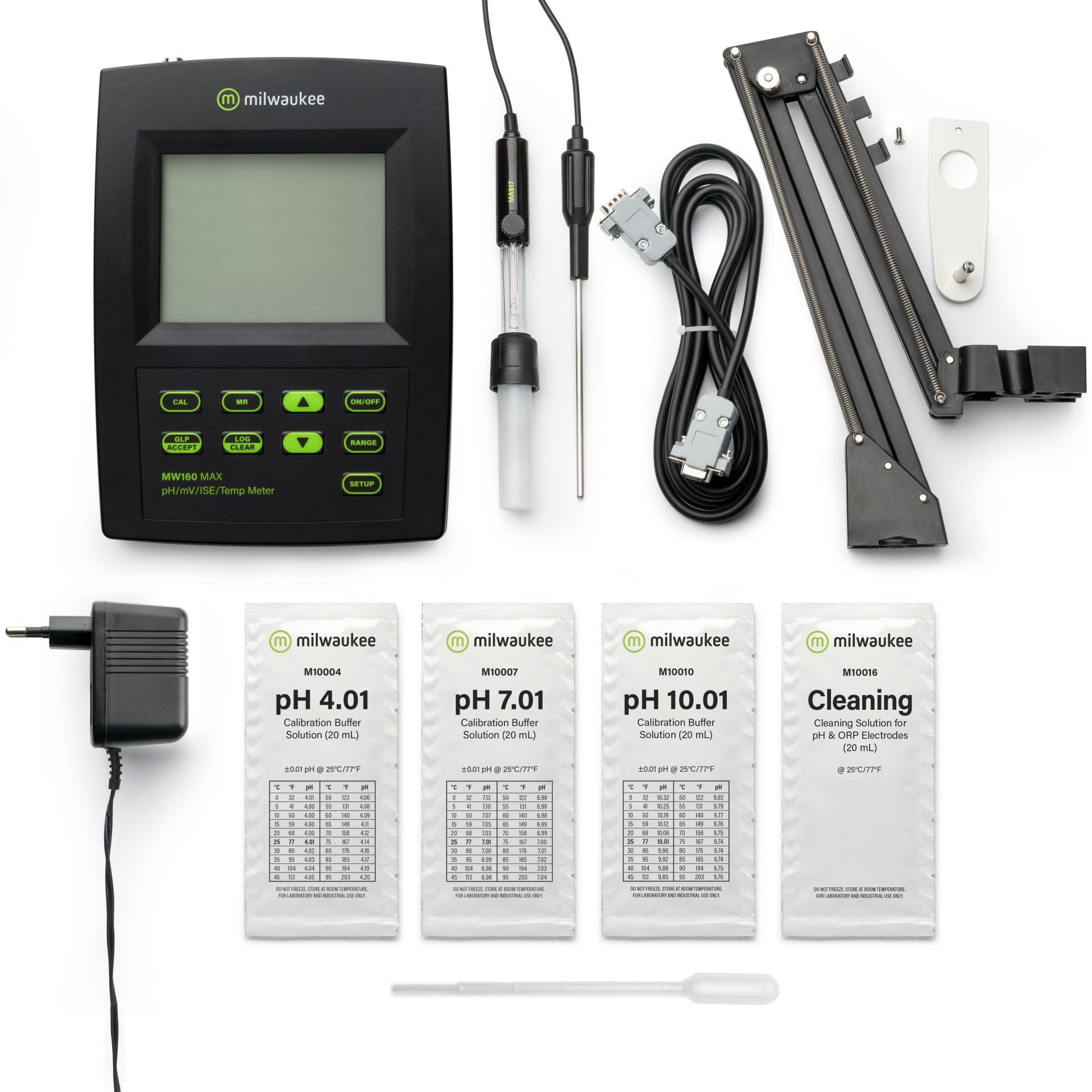 Milwaukee MW160 MAX pH/ORP/ISE/Temp Logging Bench Meter
