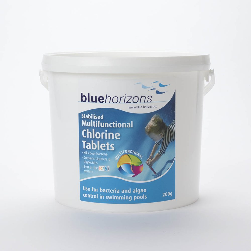 Blue Horizons 200g Large Multifunctional Chlorine Tablets 2kg - Use MFTAB2002OL if out of stock