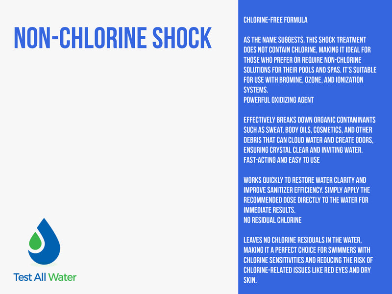 Test All Water Spa Non Chlorine Shock