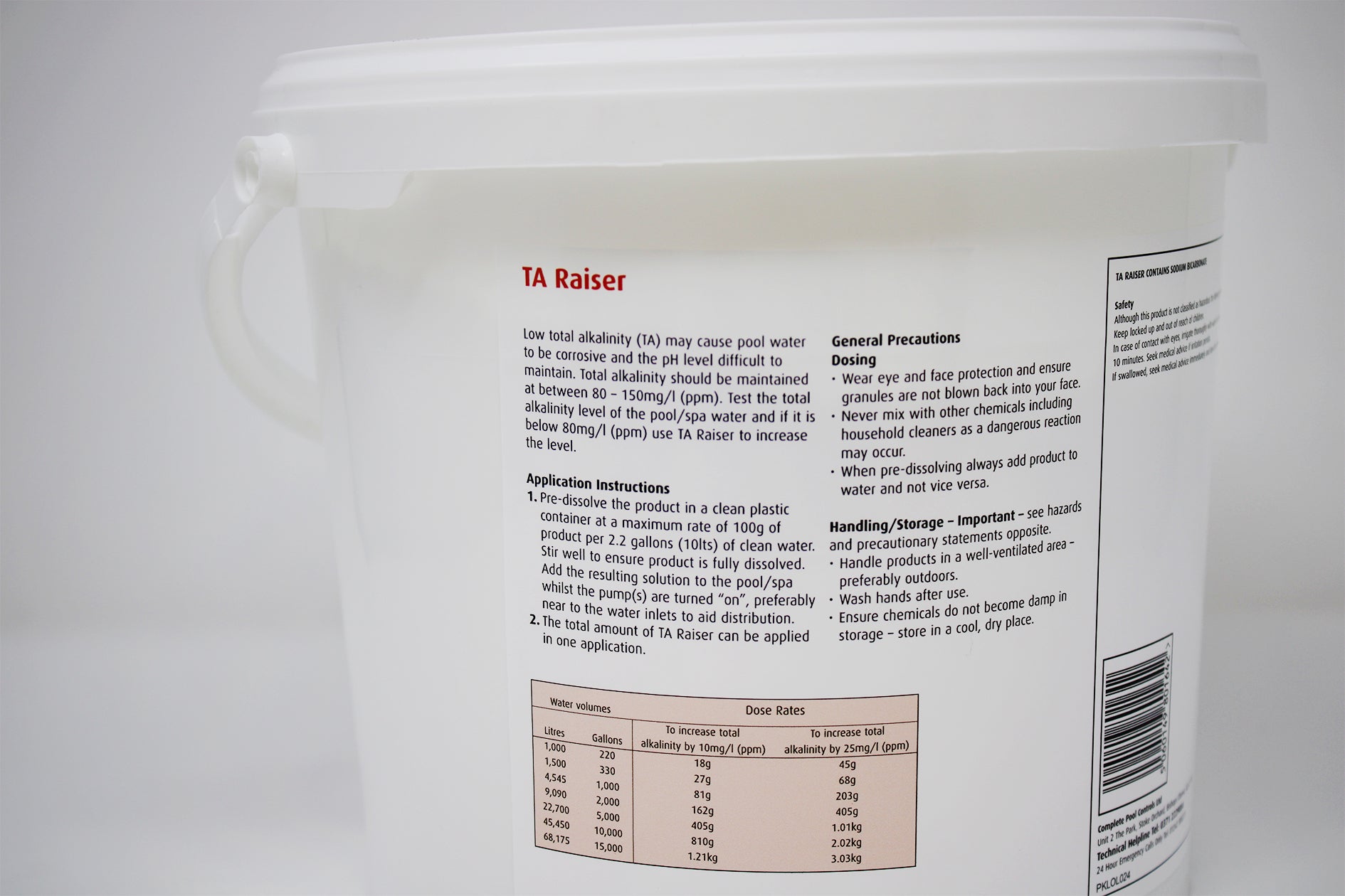 Hot Tub & Spa Total Alkalinity Plus (Sodium Bicarbonate)