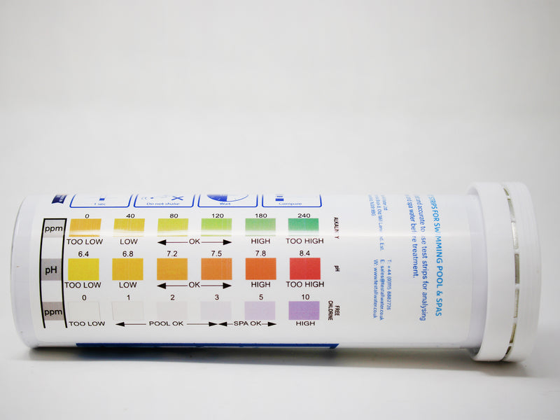 Test All Water 3 In 1 Hot Tub Test Strips