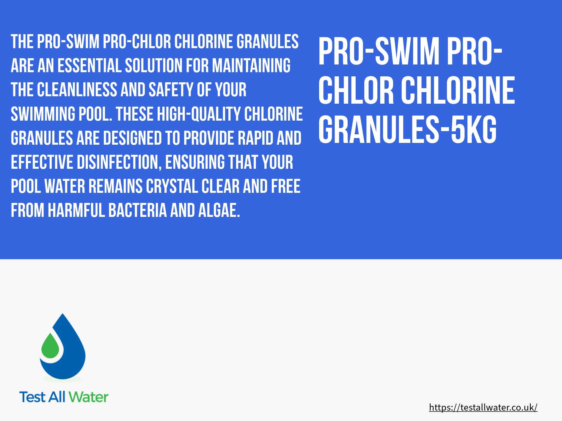 Pro-Swim Pro- Chlor Chlorine Granules