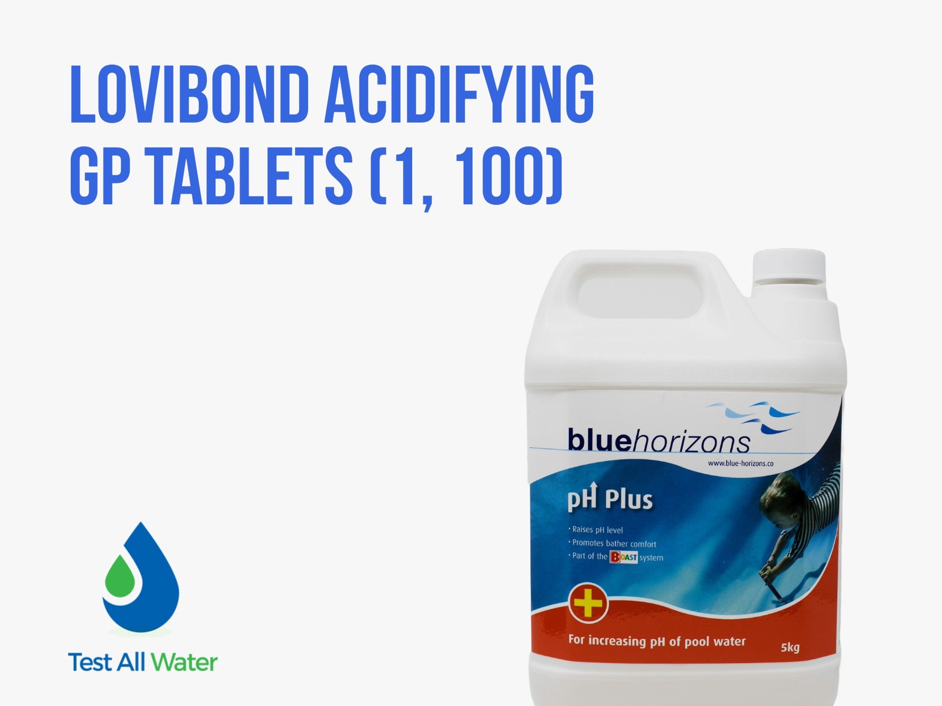 Blue Horizons pH Plus 5kg - pH Increaser for Pools & Spas - Use PHPLUS5OL as alternative