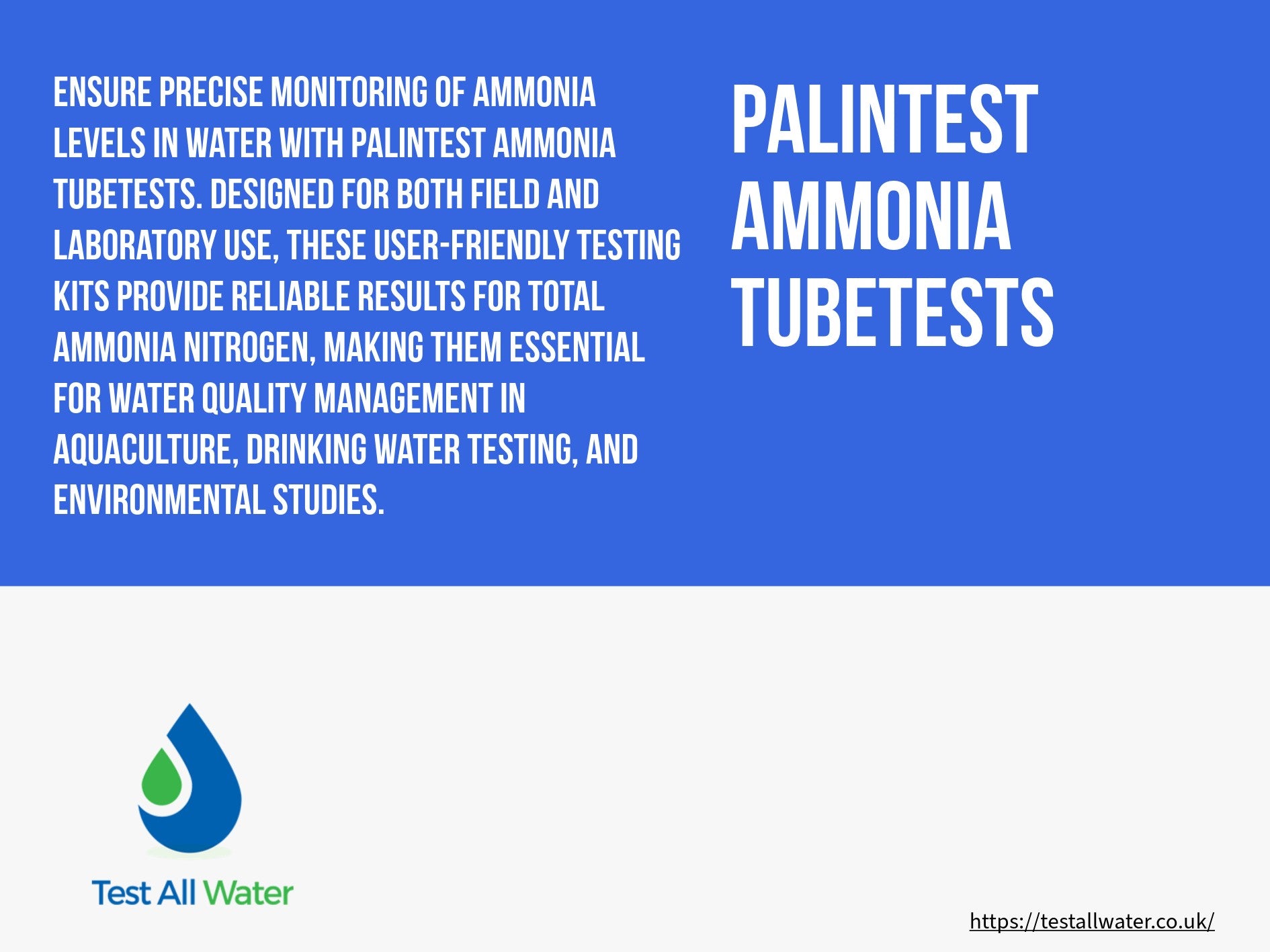 Palintest Ammonia Tubetests